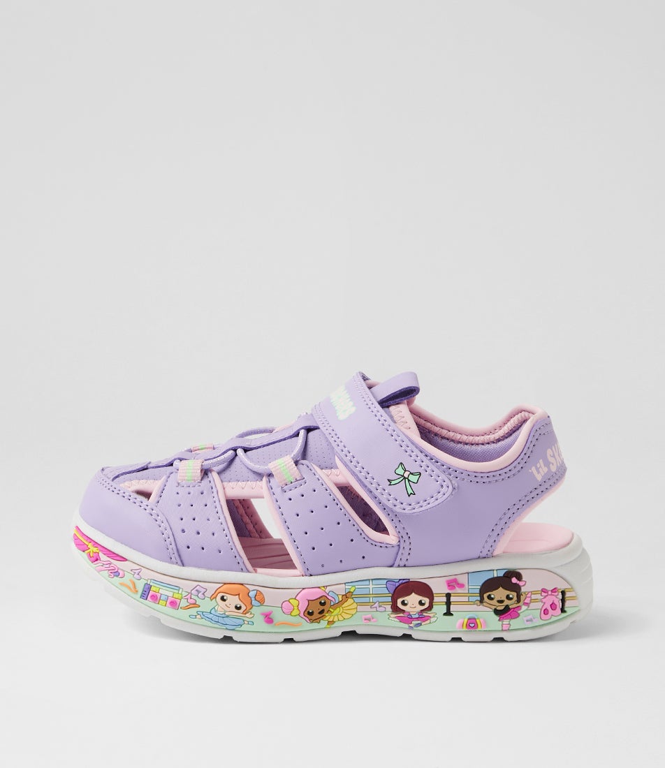 Play Scene Splash Toddler Lavender Light Pink Mesh Sandals