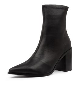 SAYLOR SN BLACK STRETCH LEATHER