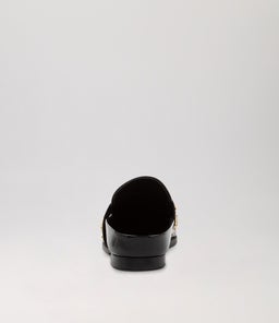 TUESDAY SLIDE BLACK GOLD PATENT LEATHER