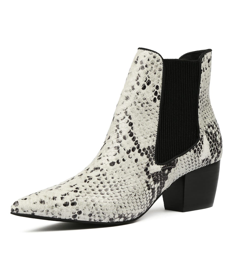 Ella Blk Wht Emb Leather by Sol Sana Shop Online at Styletread