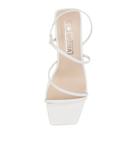 GEANIE HEEL SS OFF WHITE LEATHER