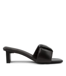 DESIREE HEEL SS BLACK LEATHER