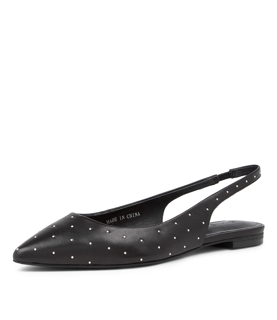 Leather on sale slingback flats