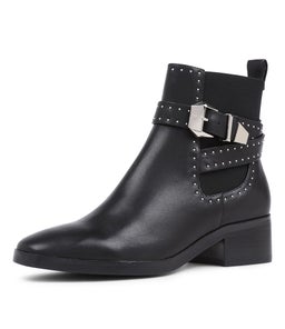 LENNOX BOOT SS BLACK STUD LEATHER