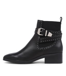 LENNOX BOOT SS BLACK STUD LEATHER