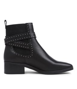 LENNOX BOOT SS BLACK STUD LEATHER