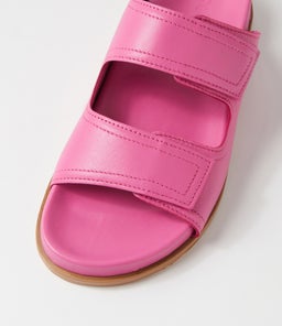 SHINE FOOTBED SS PINK LEATHER