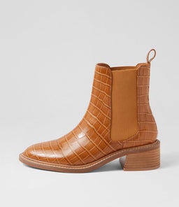 CHELSEA SS TAN CROC LEATHER