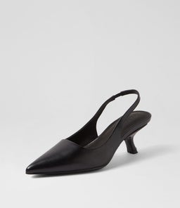 SANDRA SS BLACK LEATHER