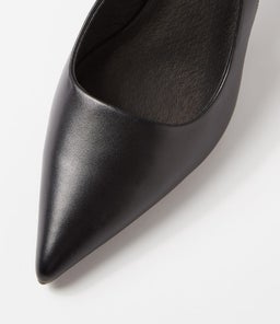SANDRA SS BLACK LEATHER