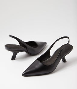 SANDRA SS BLACK LEATHER