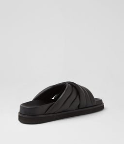 TUCANI FOOTBED SS BLACK LEATHER