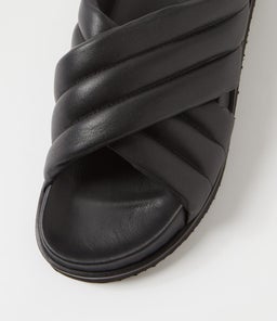 TUCANI FOOTBED SS BLACK LEATHER