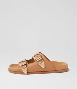 AMALFI FOOTBED SS TAN LEATHER