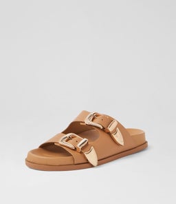 AMALFI FOOTBED SS TAN LEATHER