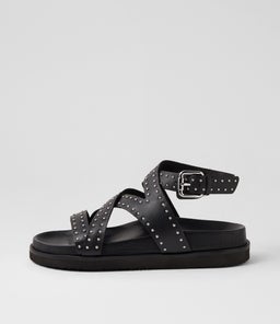 VAPETTO FOOTBED SS BLACK LEATHER