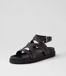 VAPETTO FOOTBED SS BLACK LEATHER