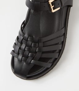 FISHERMAN SS BLACK LEATHER