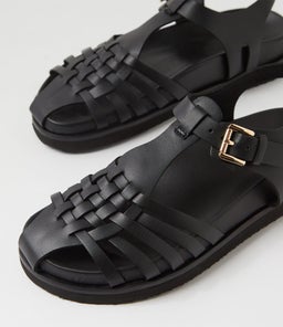 FISHERMAN SS BLACK LEATHER