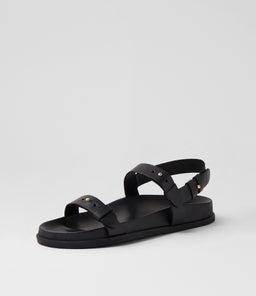 TRITAN FOOTBED SS BLACK LEATHER