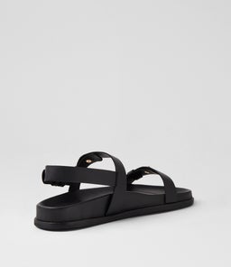 TRITAN FOOTBED SS BLACK LEATHER