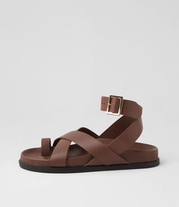 HITCH FOOTBED SS COCOA LEATHER