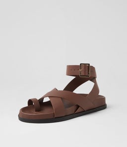 HITCH FOOTBED SS COCOA LEATHER