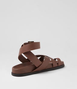 HITCH FOOTBED SS COCOA LEATHER