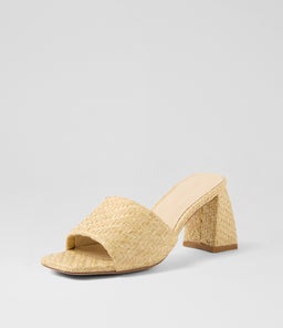 LENNY MULE SS NATURAL RAFFIA