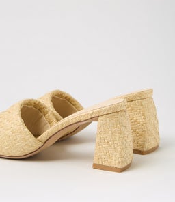 LENNY MULE SS NATURAL RAFFIA