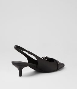 SADELLE HEEL SS BLACK LEATHER