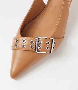 SADELLE HEEL SS TOFFEE LEATHER