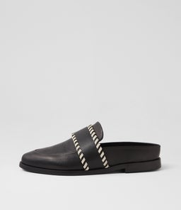 CROSBY SLIDE SS BLACK LEATHER
