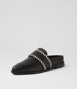 CROSBY SLIDE SS BLACK LEATHER