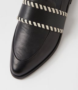 CROSBY SLIDE SS BLACK LEATHER