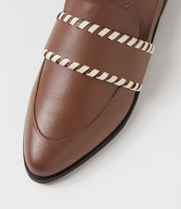 CROSBY SLIDE SS COCOA LEATHER