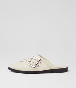 WOOSTER SLIDE SS OFF WHITE LEATHER