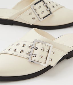 WOOSTER SLIDE SS OFF WHITE LEATHER