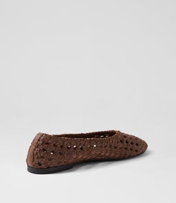GREENE BALLET SS COCOA WEAVE LEATHER