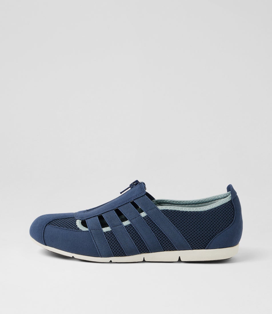 Scottie Denim Seagreen Fabric Sneakers