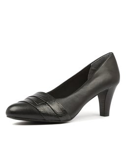 JANINA BLACK SNAKE LEATHER