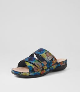 SHARGOLD SU BLACK FLORAL MOSAIC SUEDE