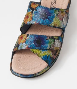 SHARGOLD SU BLACK FLORAL MOSAIC SUEDE
