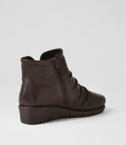 MAXIE SU DK BROWN LEATHER