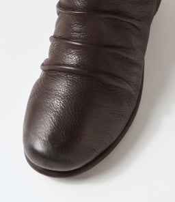 MAXIE SU DK BROWN LEATHER