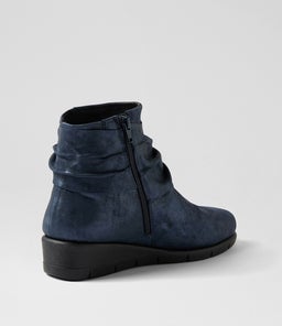 MONET SU NAVY METALLIC SUEDE