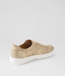 ZARINA SU TAUPE&GOLD SHIMMER LEATHER