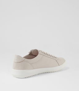 ZARINA SU ALMOND&SILVER SCRATCH LEATHER