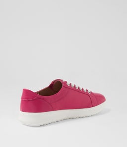 ZARINA SU DK FUCHSIA WHITE SOLE LEATHER