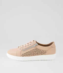 ZARINA SU DK NUDE WHITE SOLE LEATHER